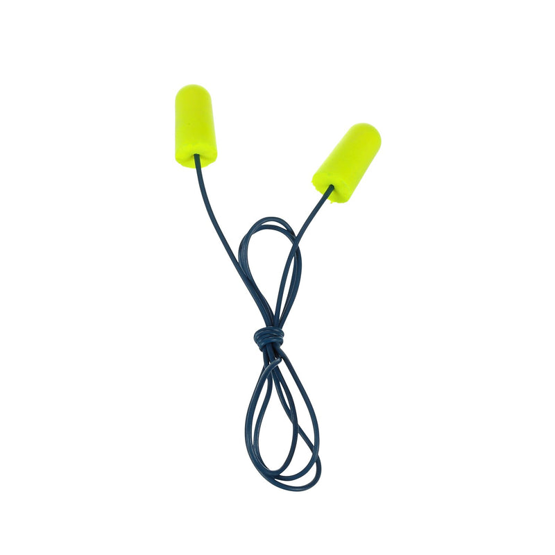 3M E-A-Rsoft Metal Detectable Corded Earplugs, 32 dB, Yellow, 200/Box (311-4106)