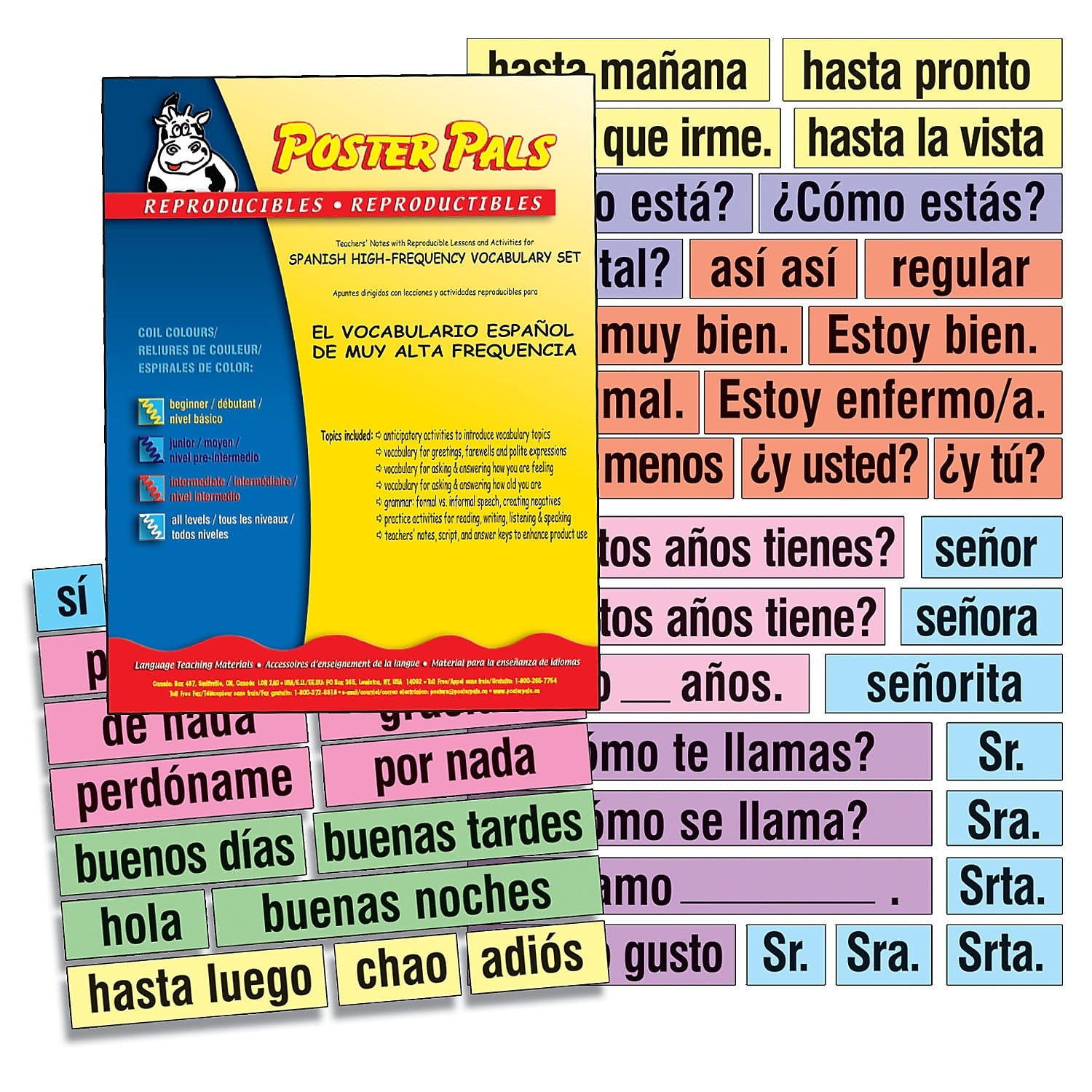 Spanish High-Frequency Vocab Card Set, Printed (PSZP245R)