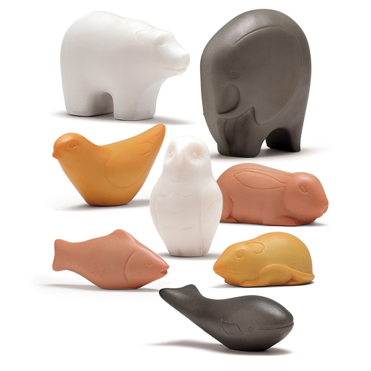 Yellow Door Sensory Play Animal Stones, Pack of 8 (YUS1067)