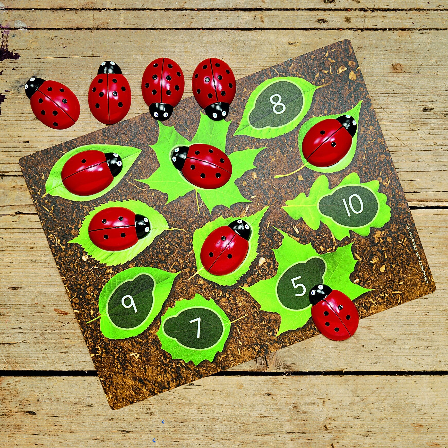 Yellow Door Ladybugs Early Number Card, Pack of 20, 16 Per Pack (YUS1063)