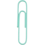 JAM Paper Jumbo Paper Clips, Teal, 3 Packs of 75 (21832065B)