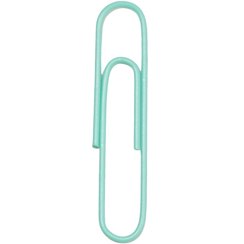 JAM Paper Jumbo Paper Clips, Teal, 3 Packs of 75 (21832065B)