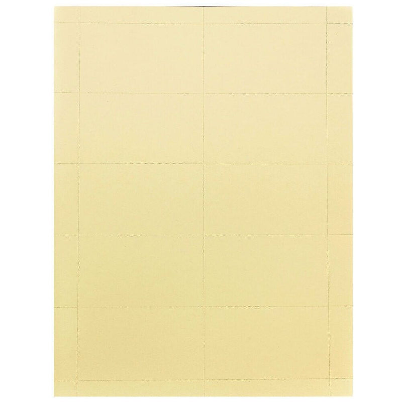 JAM Paper® Printable Business Cards, 3 1/2 x 2, Ivory Vellum, 100/Pack (22130976)