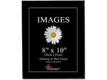 Lawrence Frames Images 8" x 10" Plastic Picture Frames, Black, 6/Pack (350080)