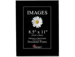 Lawrence Frames Images Plastic Certificate Frames, Black, 6/Pack (350081)