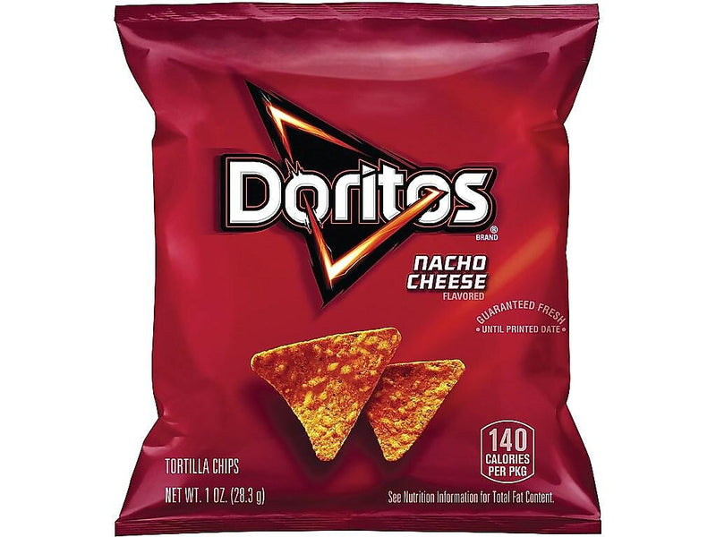 Doritos Nacho Cheese tortilla Corn Chips, 1 oz., 50 Bags/Pack (220-00475)