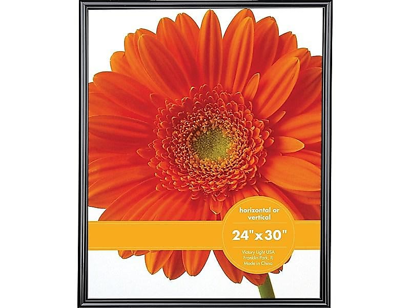Victory Light Plastic Poster Frame, Black (VF0023B.2430)