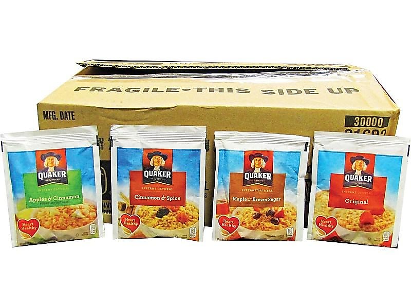 Quaker Variety Instant Oatmeal Packets, 1.51 oz., 64/Carton (QUA31682)