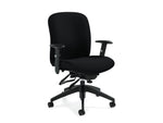 Global Truform Fabric Computer and Desk Chair, Black (QSTS54513BKQL10)