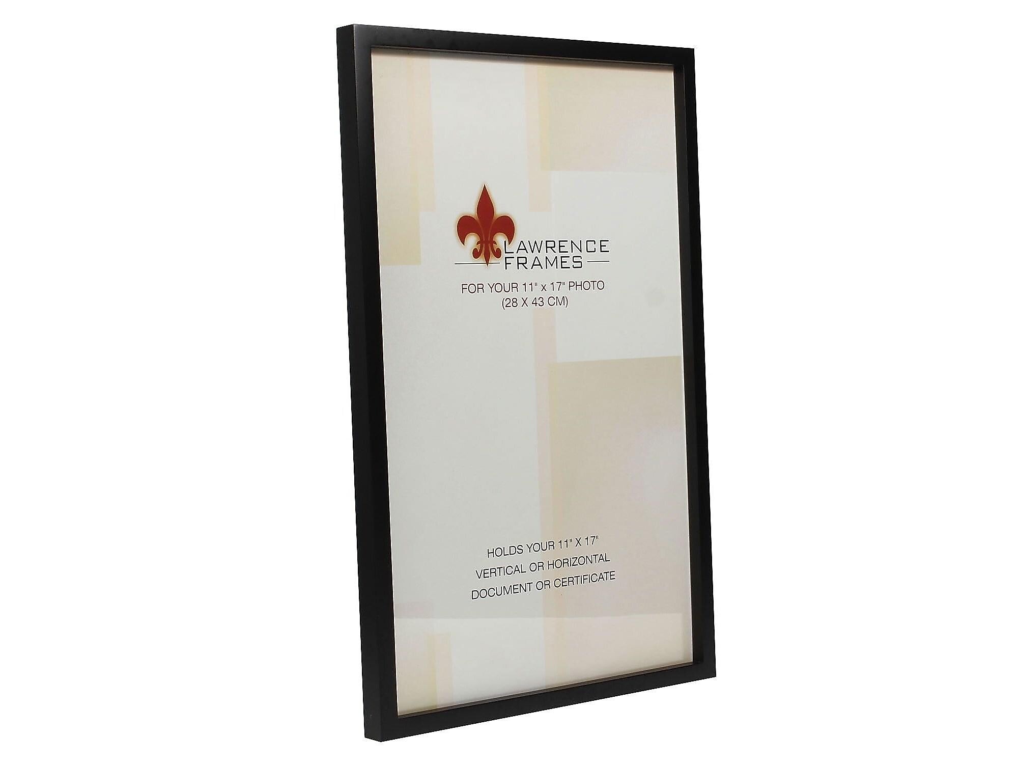 Lawrence Frames Wood Picture Frame, Black (755517)