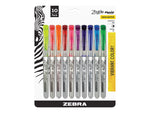 Zebra Zazzle Liquid Highlighters, Chisel, Assorted, 10/Pack  (ZEB71111)