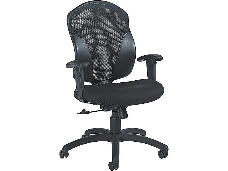 Global Mesh Back Fabric Conference Chair, Black (19514550JN02)