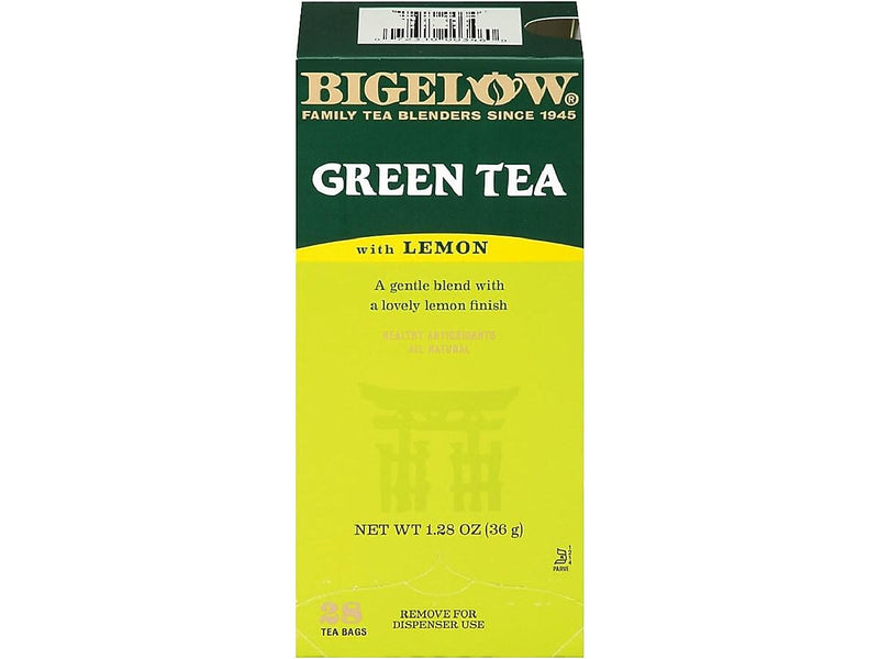 Bigelow Green with Lemon Tea Bags, 28/Box (RCB10346)