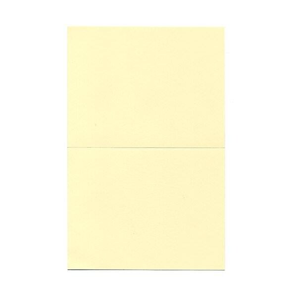 JAM Paper® Blank Foldover Cards, A2 Size, 4 3/8 x 5 7/16, Ivory, 25/Pack (309908f)