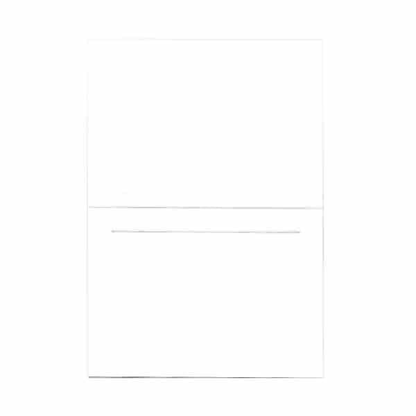 JAM Paper® Blank Foldover Cards, 4Bar A1 Size, 3 1/2 x 4 7/8, White Panel, 25/Pack (309899f)