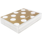 JAM Paper® Blank Thank You Cards Set, Gold Polka Dot, 10/Pack (D41109TYGLMB)