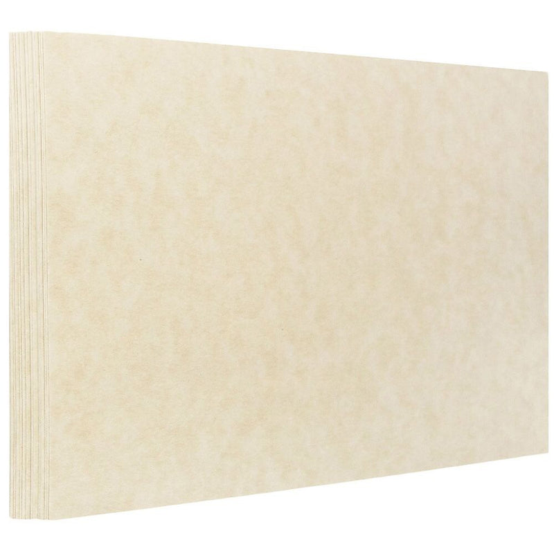 JAM Paper® Blank Flat Note Cards, A6 Size, 4 5/8 x 6 1/4, Natural Parchment, 100/Pack (17531640b)