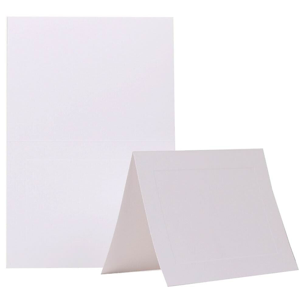 JAM Paper® Blank Foldover Cards, A7 Size, 5 x 6 5/8, White Panel, 500/Pack (309945b)
