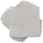 JAM Paper Lunch Napkin, 2-ply, Silver, 600 Napkins/Pack (255628827B)