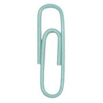 JAM Paper Small Paper Clips, Teal, 3 Packs of 100 (21832064B)