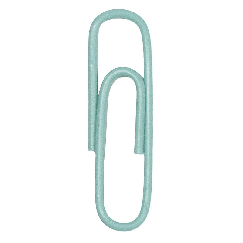 JAM Paper Small Paper Clips, Teal, 3 Packs of 100 (21832064B)