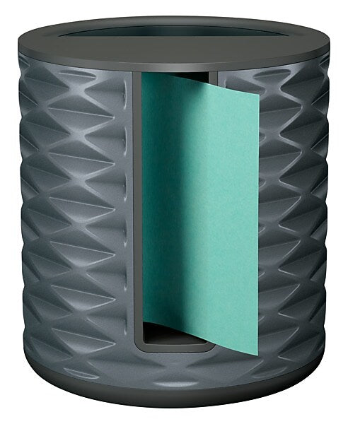 Post-it Pop-up Vertical Dispenser for 3" x 3" Notes, Black/Gray (ABS-330-B)