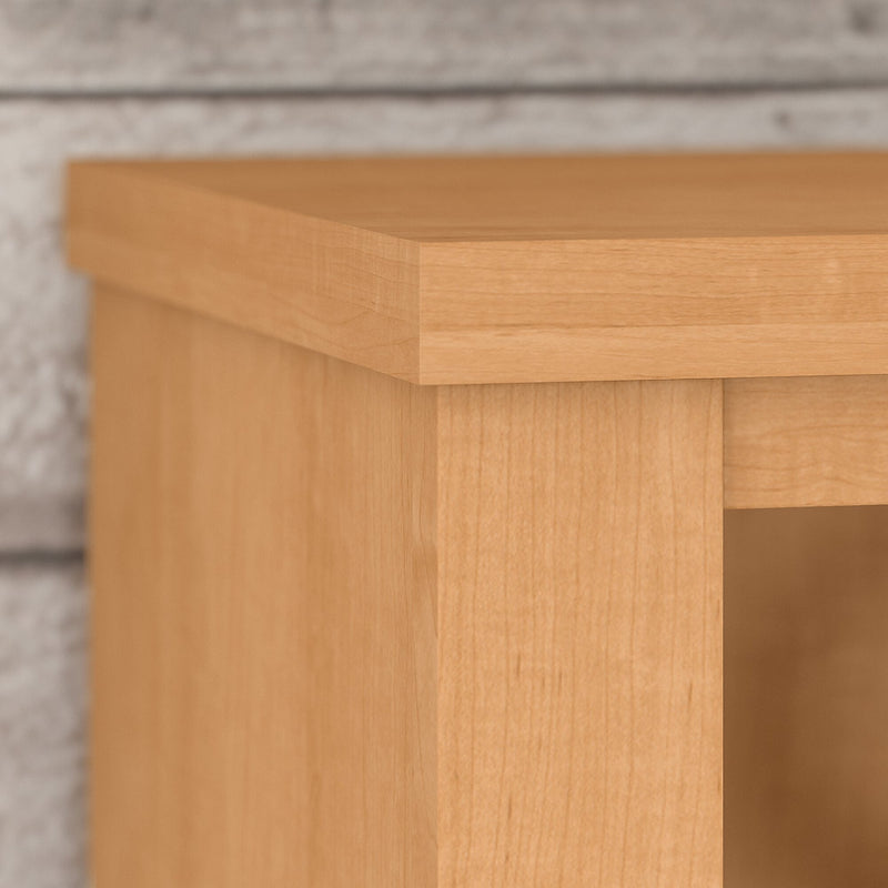 Bush Furniture Somerset 65"H 5-Shelf Bookcase with Adjustable Shelves, Maple Cross Laminate (WC81465)
