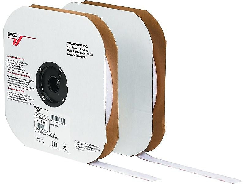 Velcro® Brand 1" x 75' Sticky Back Hook Only Roll, White (VEL135)