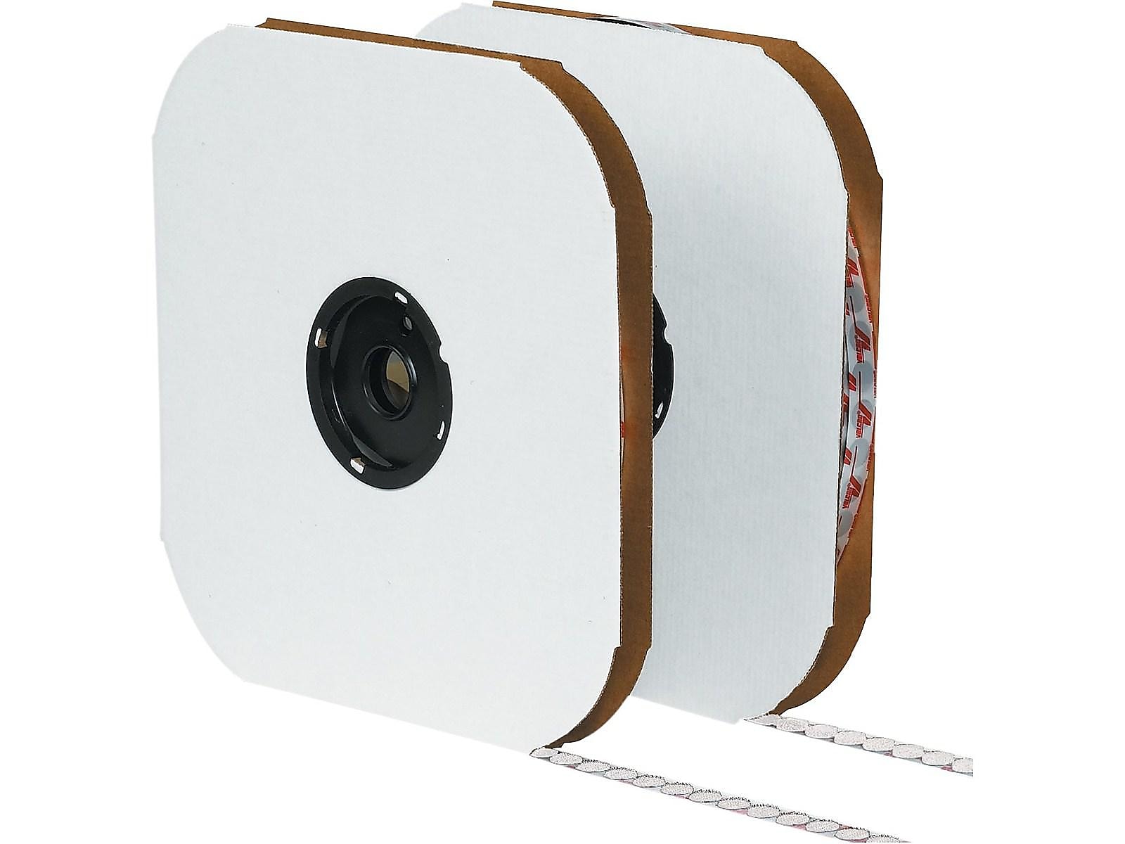 Velcro® Brand 5/8" Sticky Back Loop Only Dots, White, 1200/Pack (VEL173)