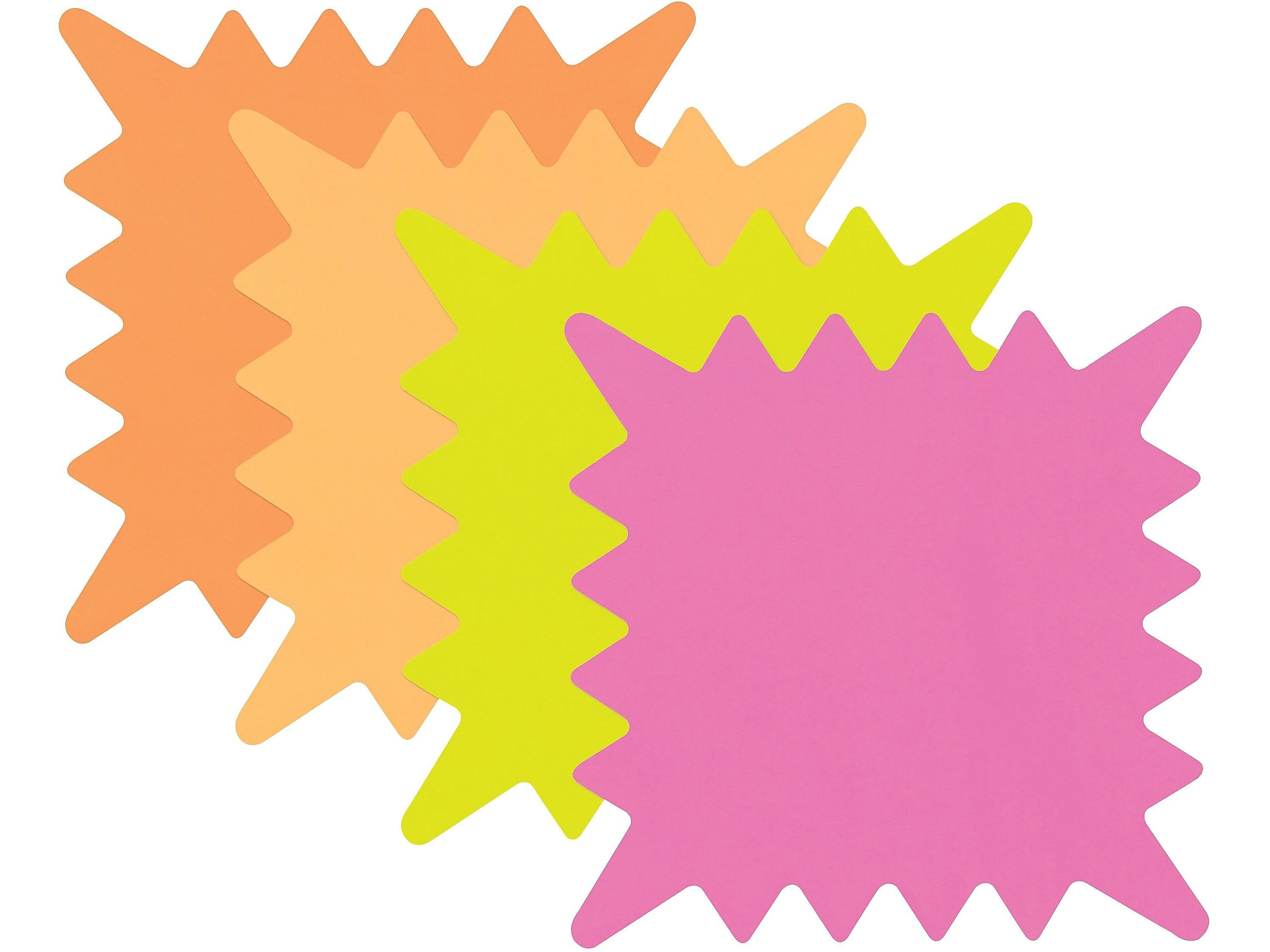 Cosco® Indoor Promotional Signs, 5.2" x 5.2", Assorted Colors, 48/Pack (090244)