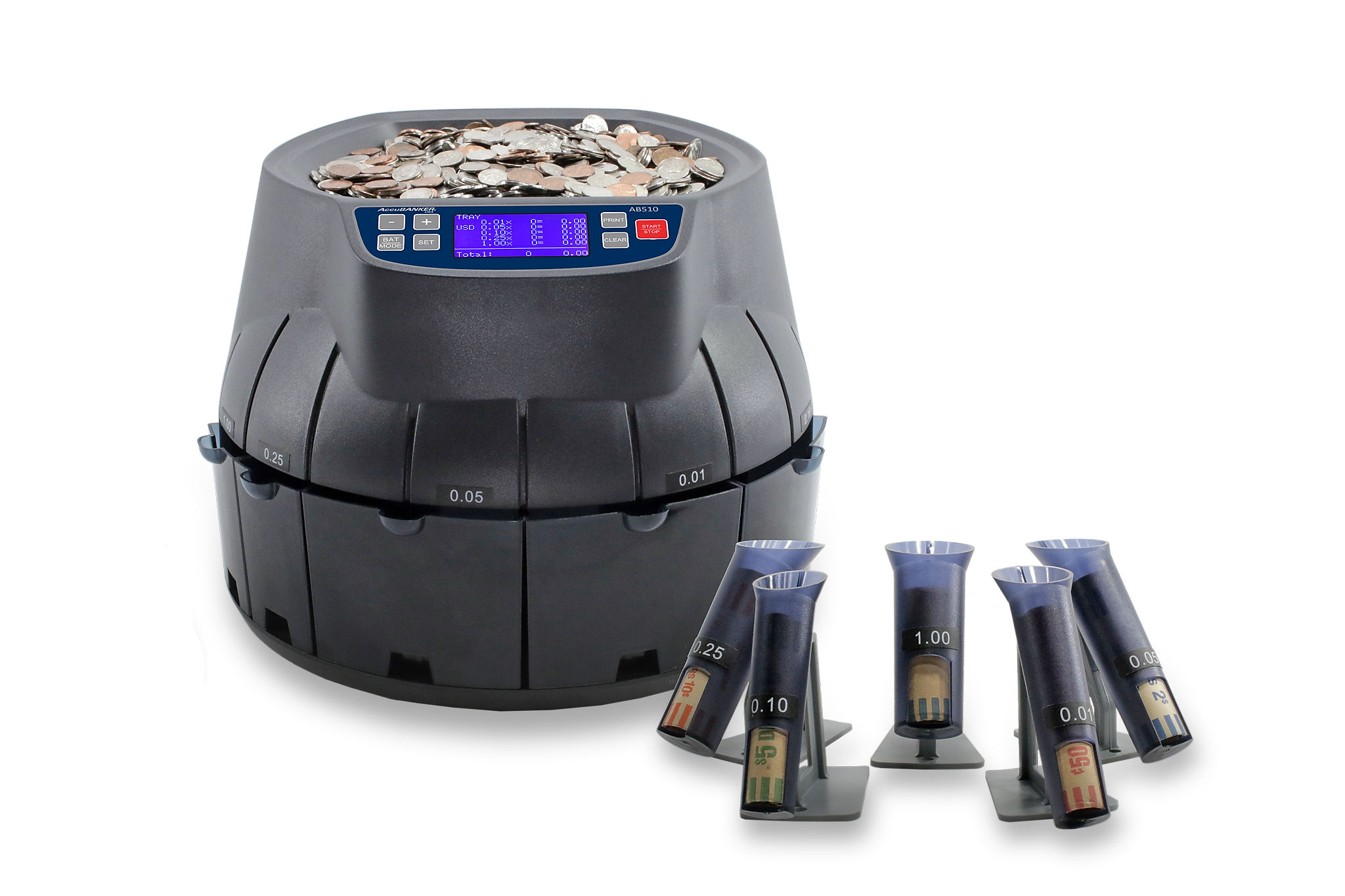 AccuBANKER Sort & Wrap Coin Counter (AB510)