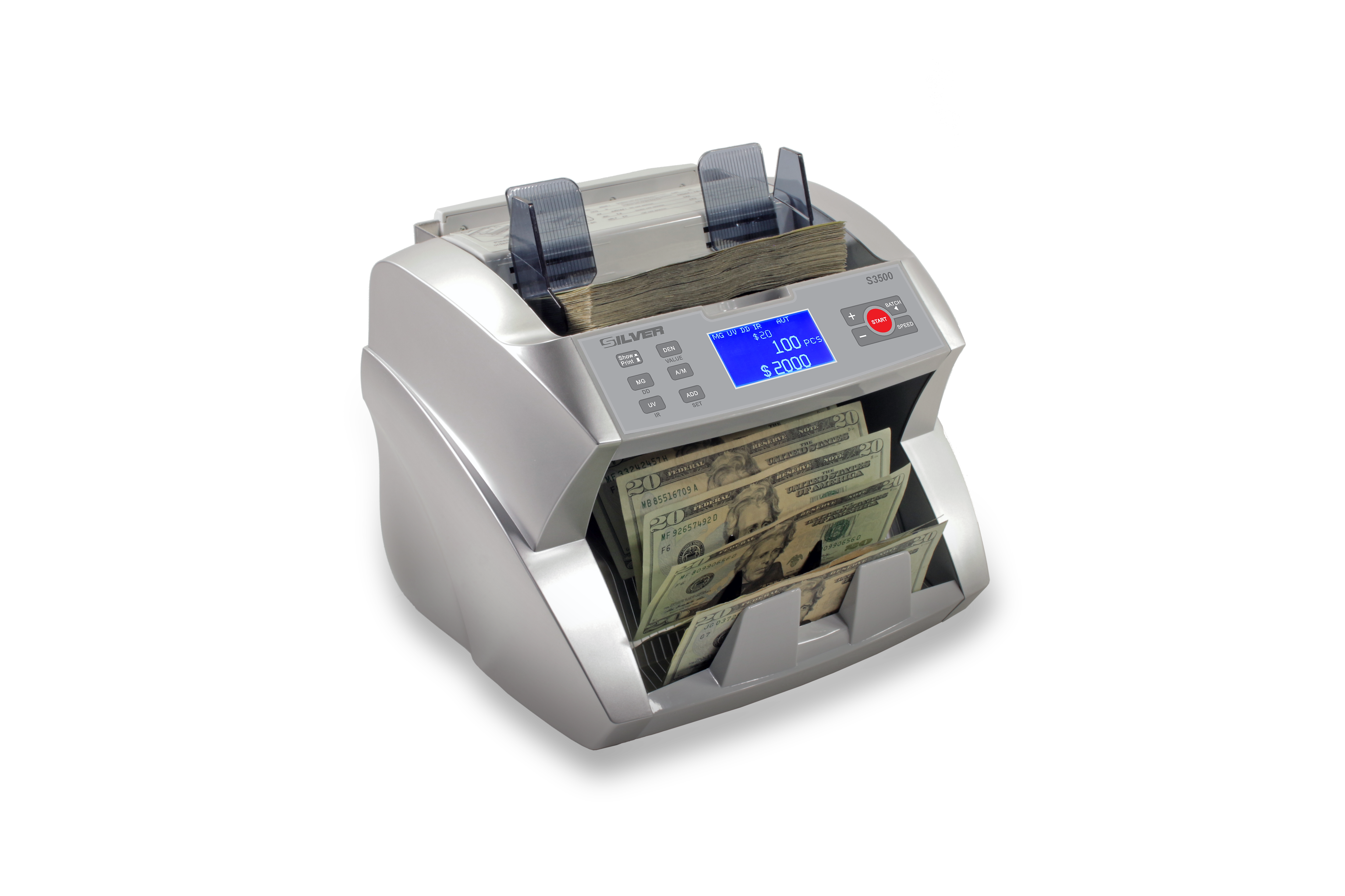 SILVER by AccuBANKER S3500 Flex Bill Counter (AB3500)