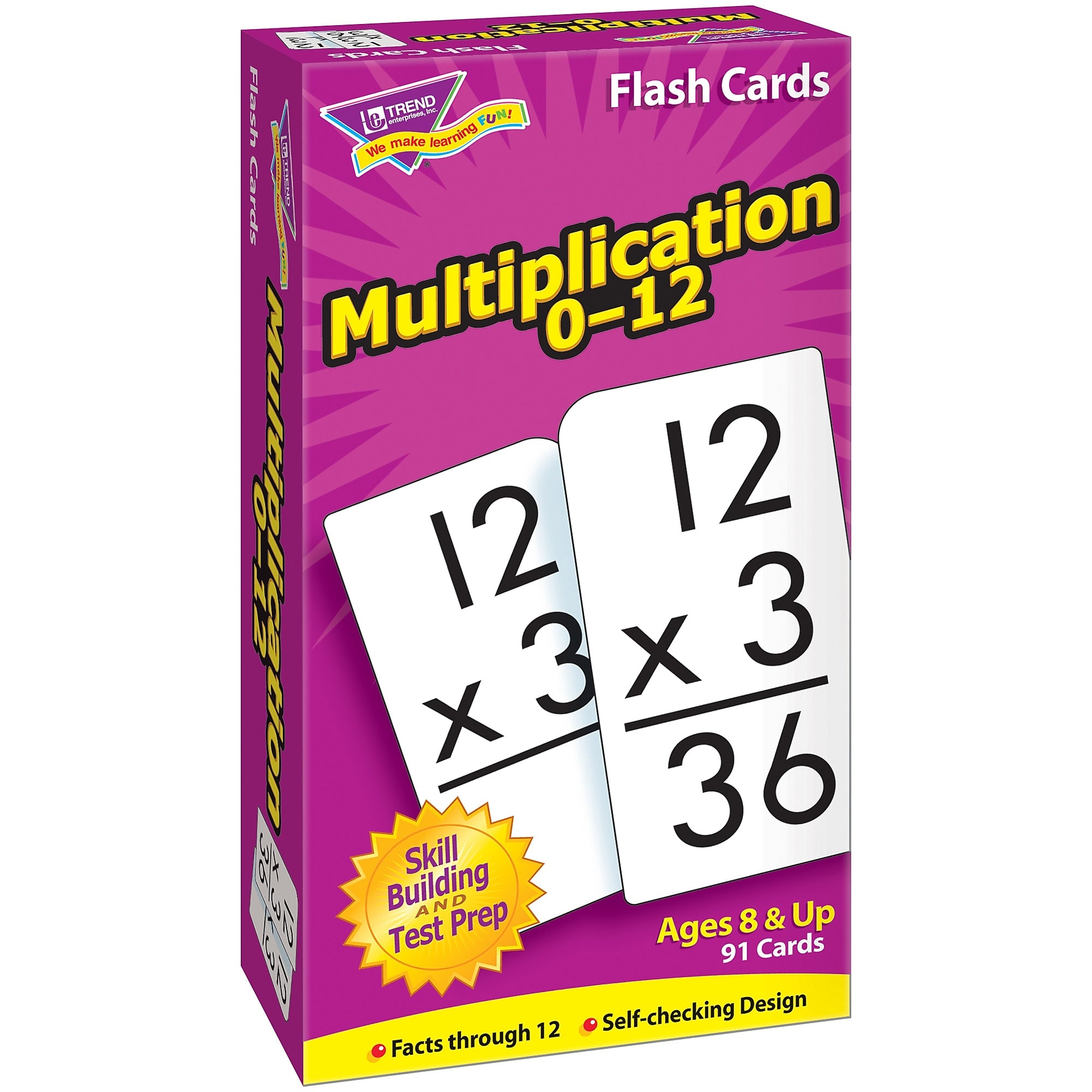 Trend Enterprises Math Operations Flash Cards Pack, Set of 4 (T-90741)