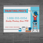Corrugated Heavy Duty Full Color Yard Signs, 24" x 32", 6MM, 5 Signs