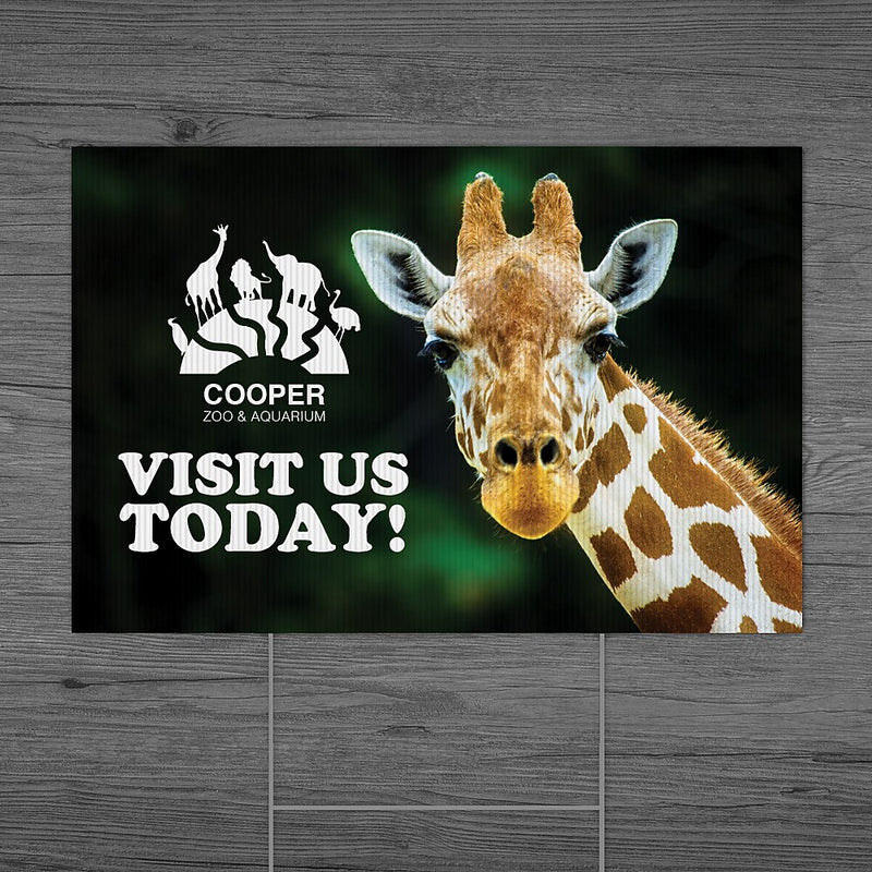 Corrugated Full Color Yard Sign, 24" x 36", 4MM, 1 Sign