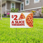 Corrugated Full Color Yard Signs, 12" x 18", 4MM, 5 Signs