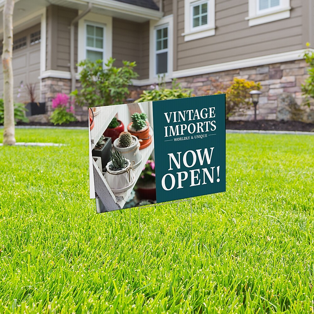 Cosco Economy A-Frame Full Color Corrugated Sidewalk Sign, 18" x 24" each side (same artwork), 1 Sign