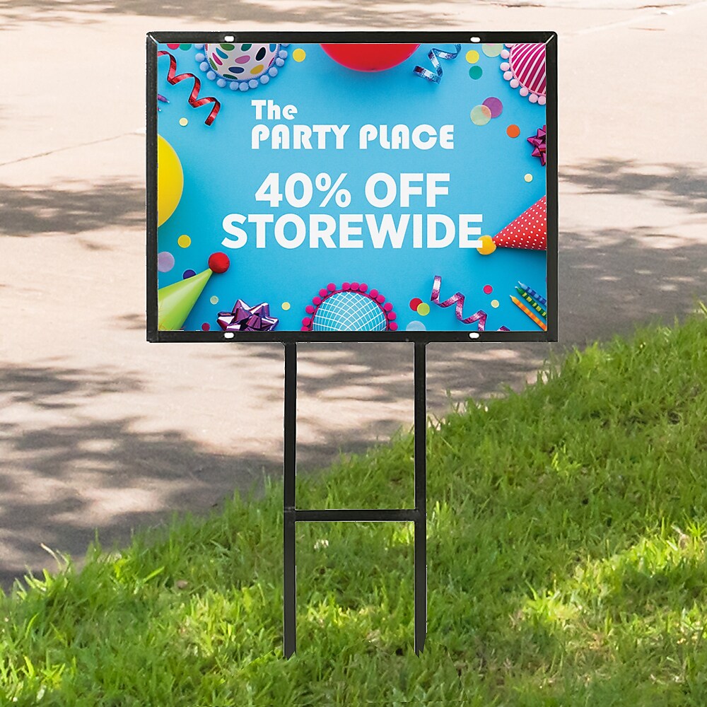 Replacement Aluminum Composite Sign for use with Angle-Iron Frame, 18" x 24", 1 Sign