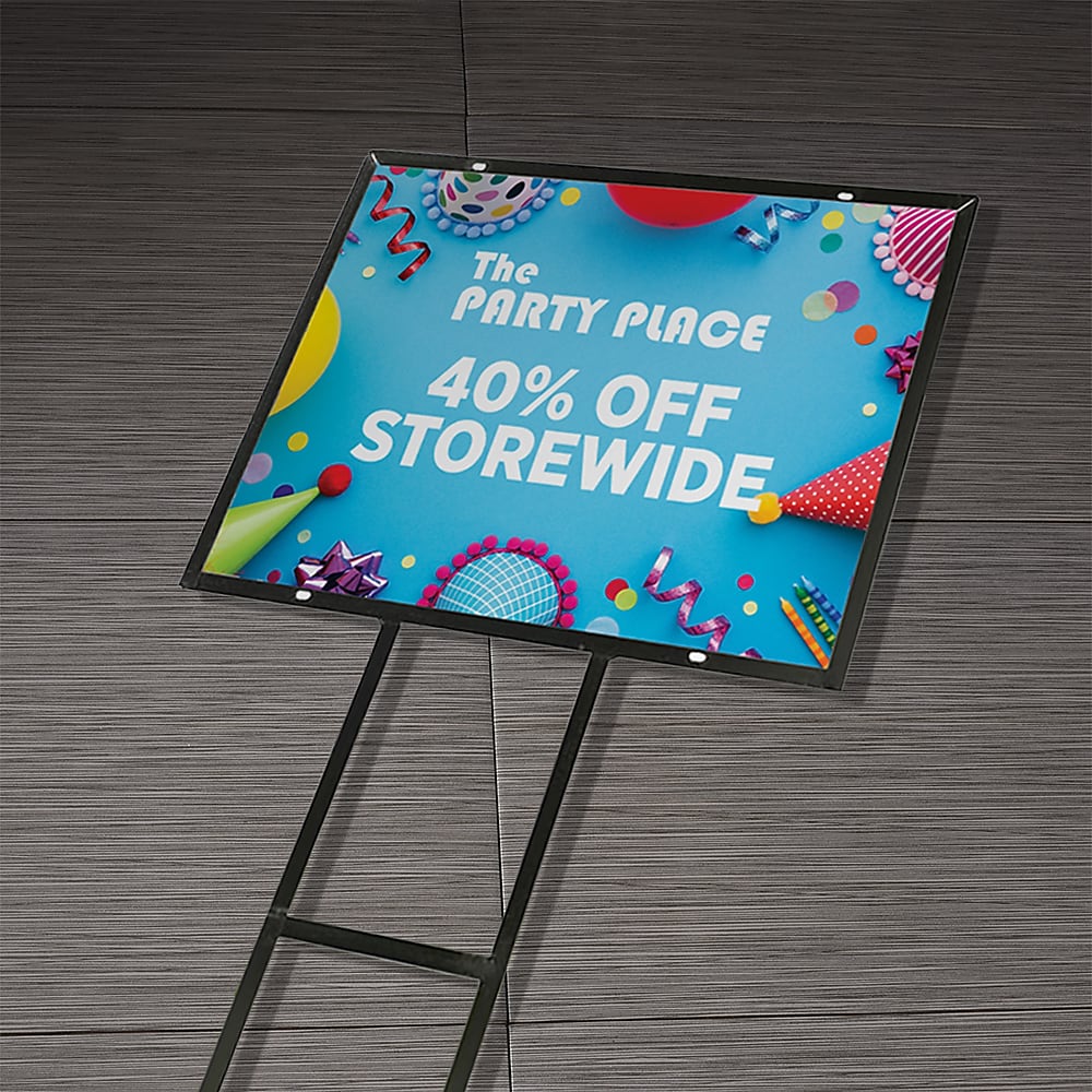 Aluminum Composite Sign with Angle-Iron Frame, 18" x 24", 1 Unit