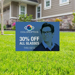 Corrugated Heavy Duty Full Color Yard Signs, 24" x 36", 6MM, 5 Signs