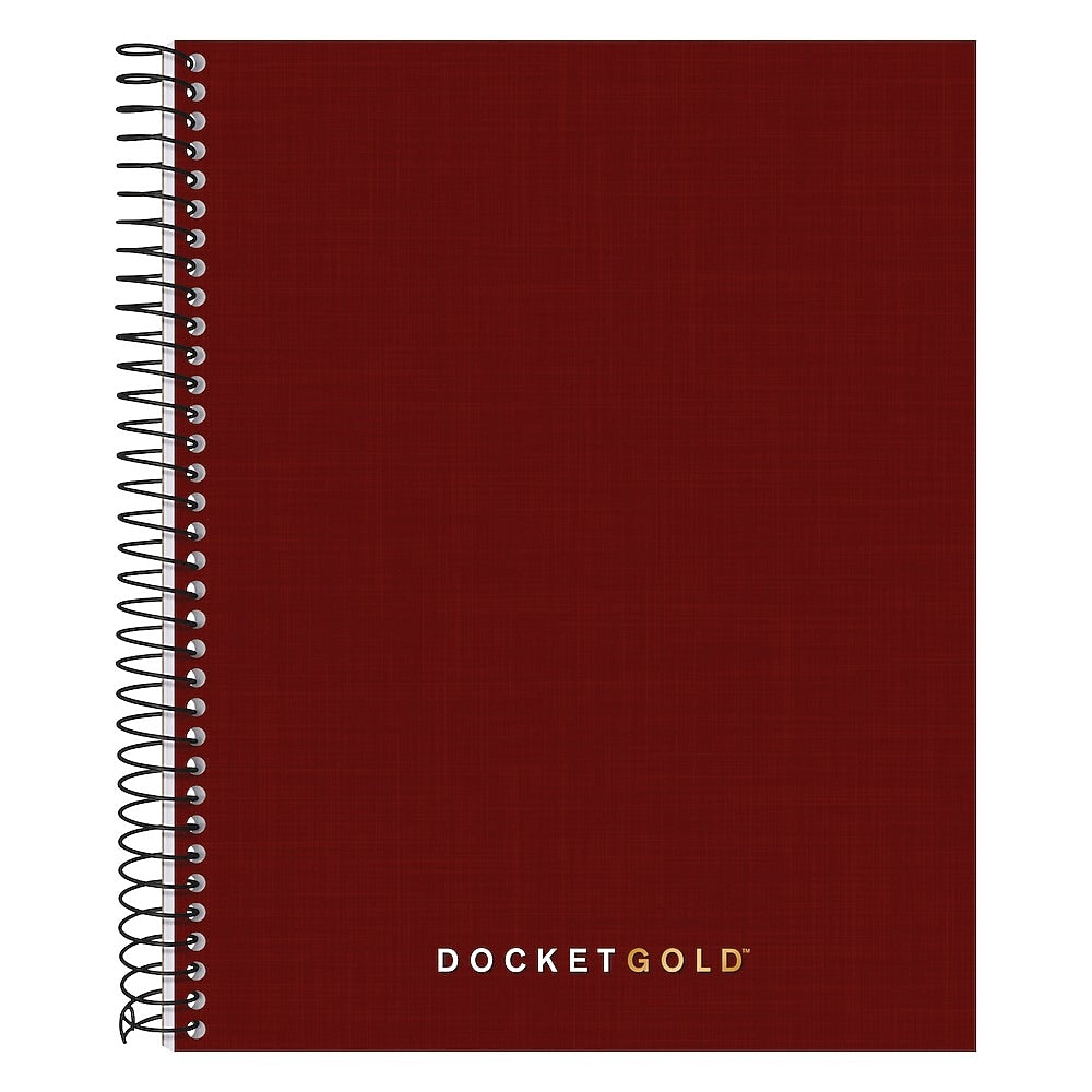 TOPS Docket 6.75" x 8.5" Planner, Paper Cover, Burgundy (63754)