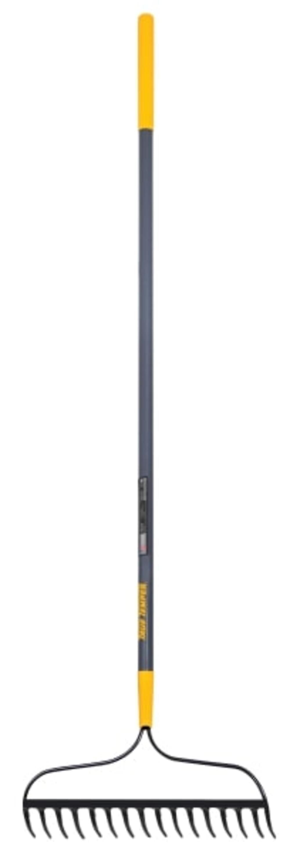 AMES® 16 Tine Welded Bow Rake with Cushion End Grip on Fiberglass Handles (760-2811500)