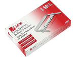 ACCO Economy Non-Adhesive Prong Fastener, 2" Capacity, Silver (12992H)