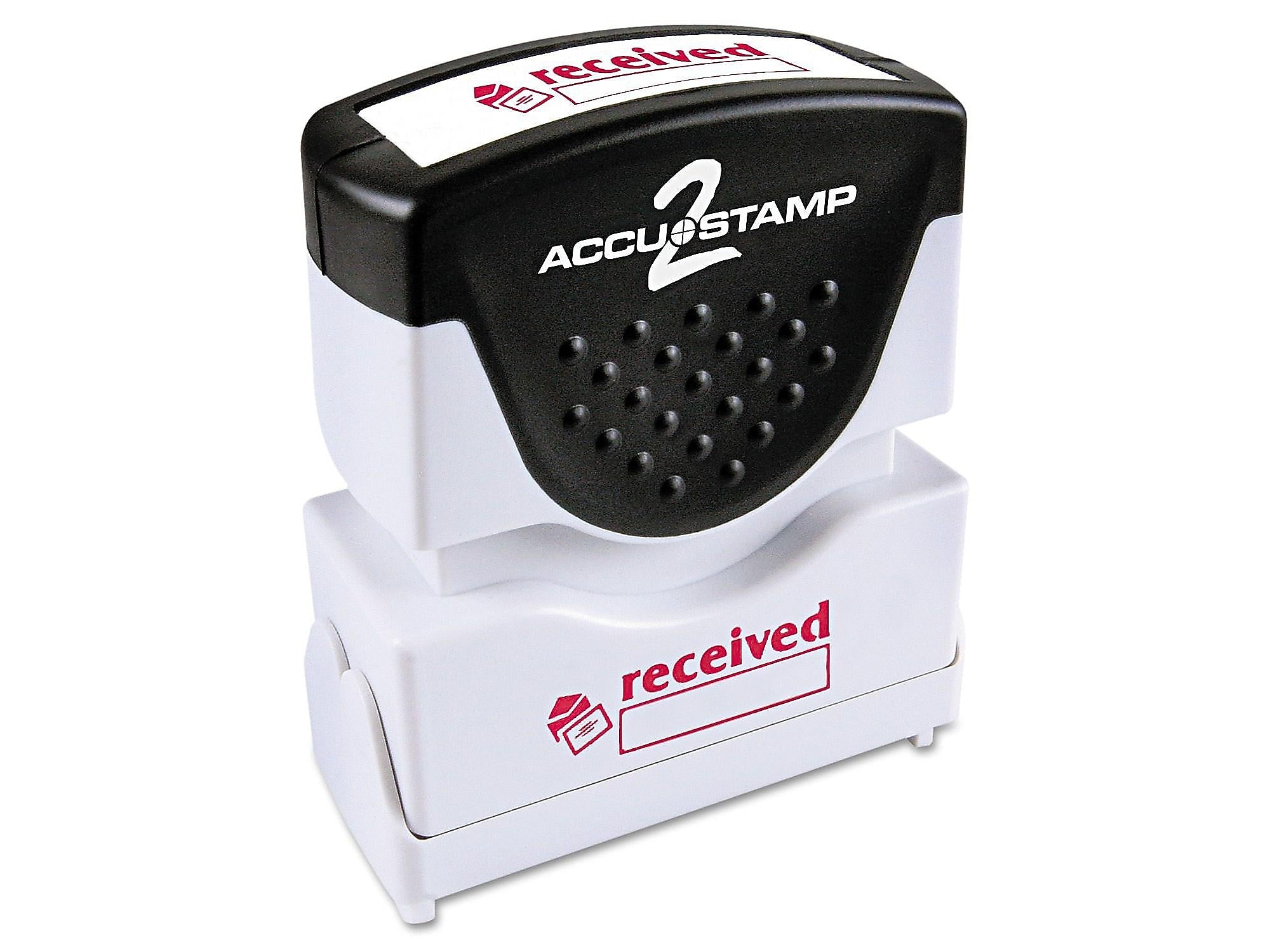 Accu-Stamp 2 Pre-Inked Stamp, received, Red Ink (COS035570)