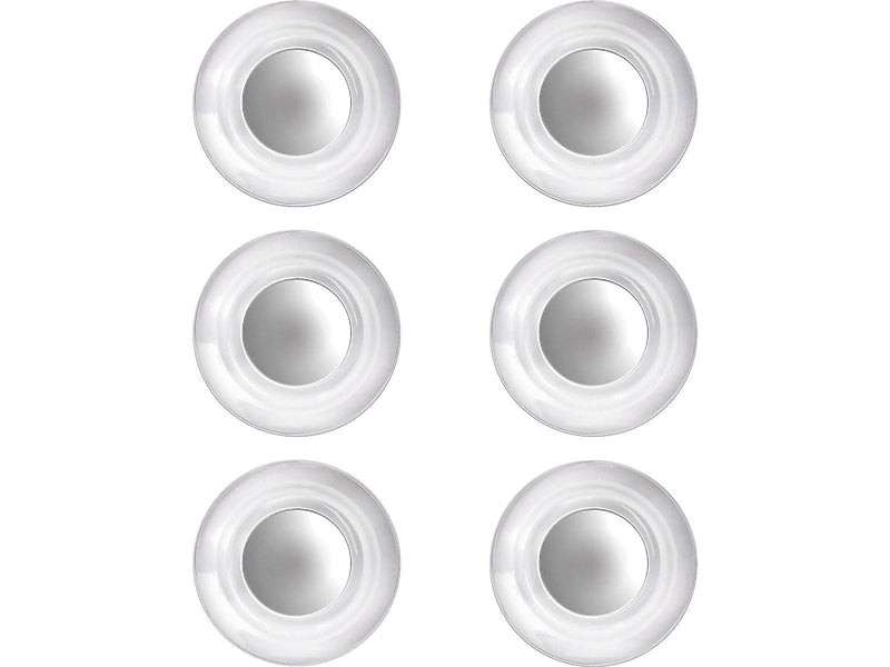 Quartet Glass Board 0.75" Magnets, Clear, 6/Pack (QRT85391)