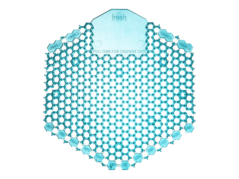 Fresh Products Wave 3D Urinal Screen, Ocean Mist Scent, Blue, 10/Pack (3WDSF08)
