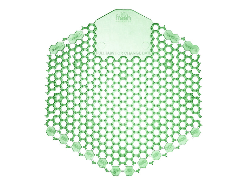 Fresh Products Wave 3D Urinal Screen, Cucumber Melon Scent, Green, 10/Pack (FRS3WDS60CME)
