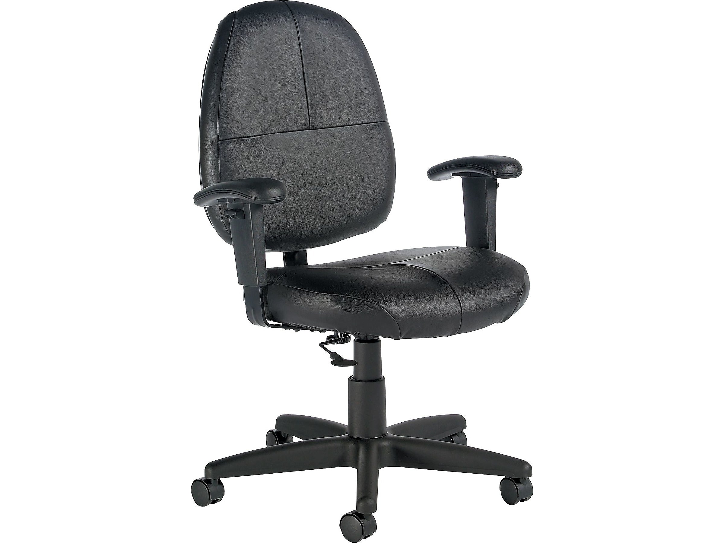 Global Leather Task Chair, Black (8993BK450/550)