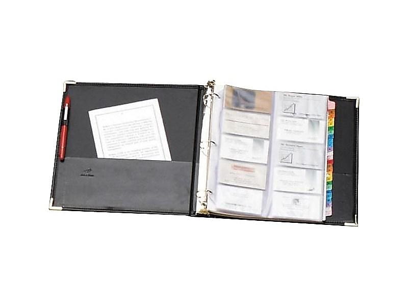 Cardinal Business Collection Business Card Binder, 200 Card Capacity, Black (CRD 65361 C20)