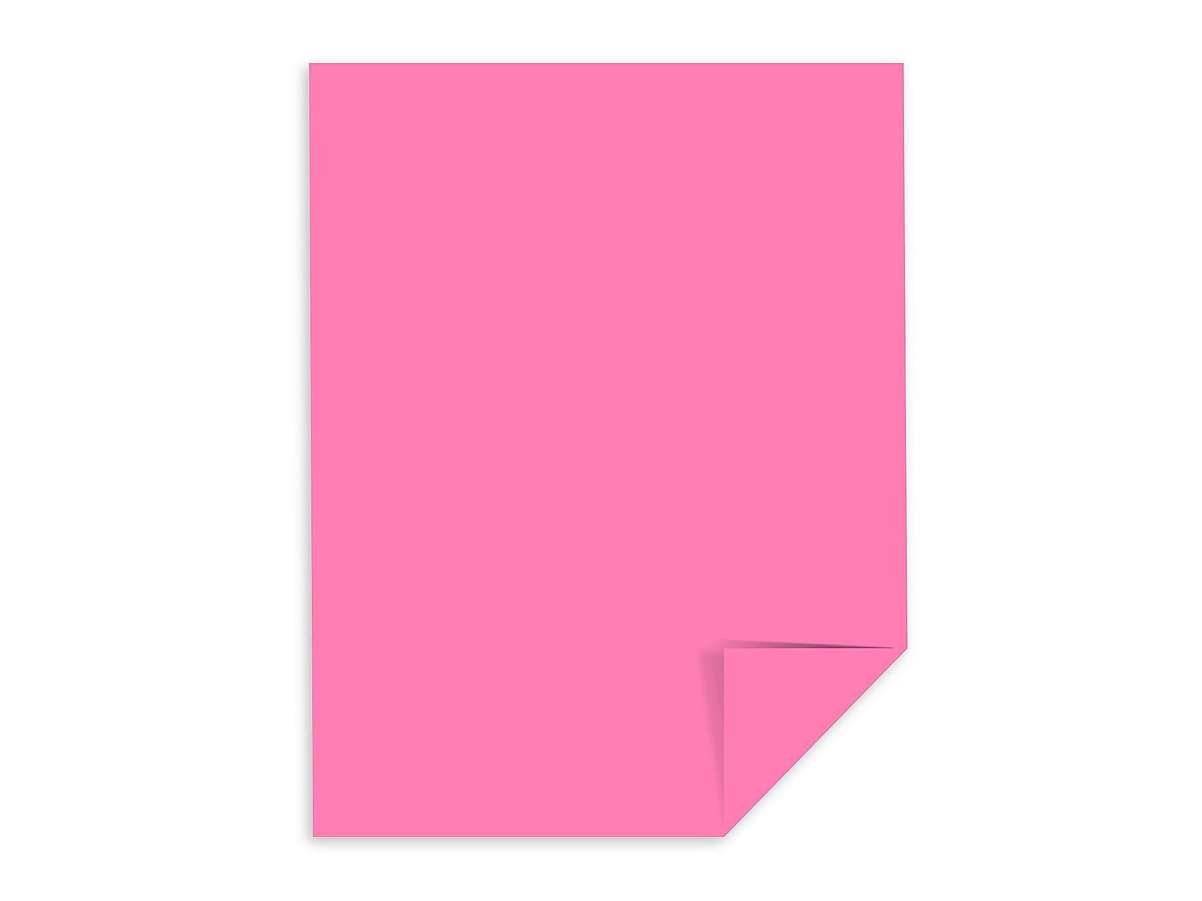 Astrobrights 65 lb. Cover Paper, 8.5" x 11", Pulsar Pink, 250 Sheets/Ream (21041/22821)